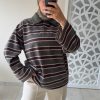 cjykmlnuyxbjagf0lzezljy3ljauntqgkglqag9uzte3lde7iglpuyayni4wlje7igd6axapiai-10 POLO À RAYURES – STYLE CASUAL CHIC & OVERSIZE Vert / Chocolat