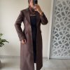 Manteau long structuré – Coupe élégante et moderne marron