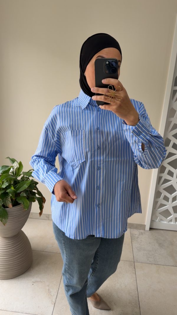 cjukmvnuyxbjagf0lzezljy0ljmumcaoavbob25lmtcsmtsgau9tidi2ljaumtsgz3ppcckgag-10 Chemise à rayures bleue